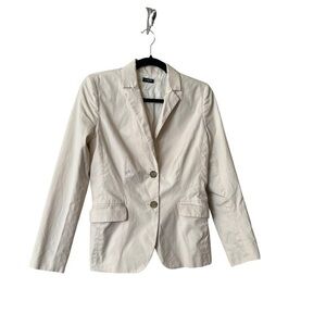 J.CREW light khaki tan cotton blazer